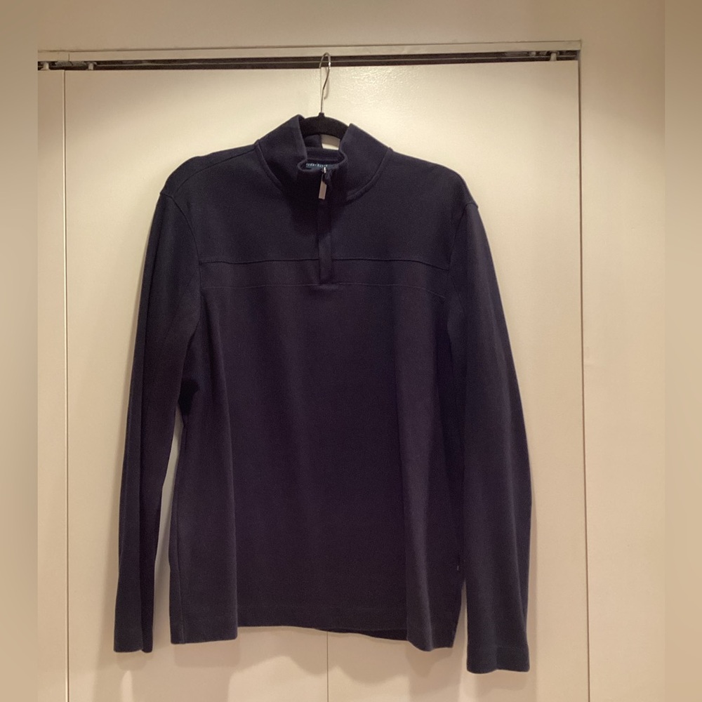 Men's Black Zip-up Sweater